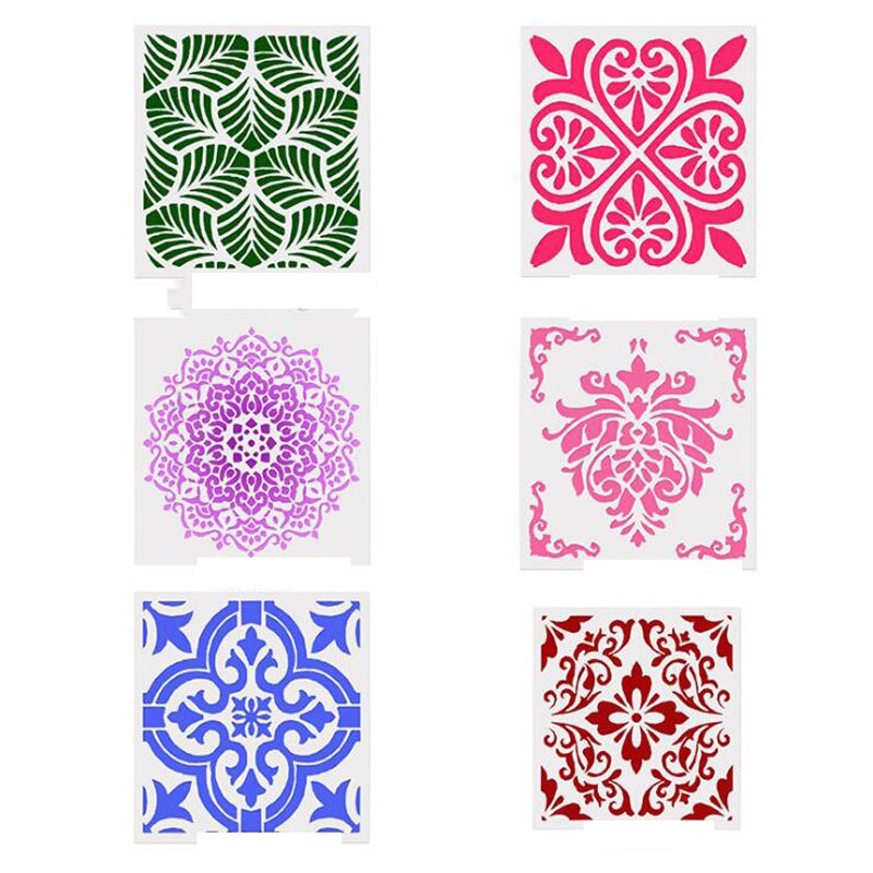 1pc Theme Drawing Lace Ruler Stencil Bullet Journal Painting Template Cake Spray Pattern West Point Decor Office School Supplies