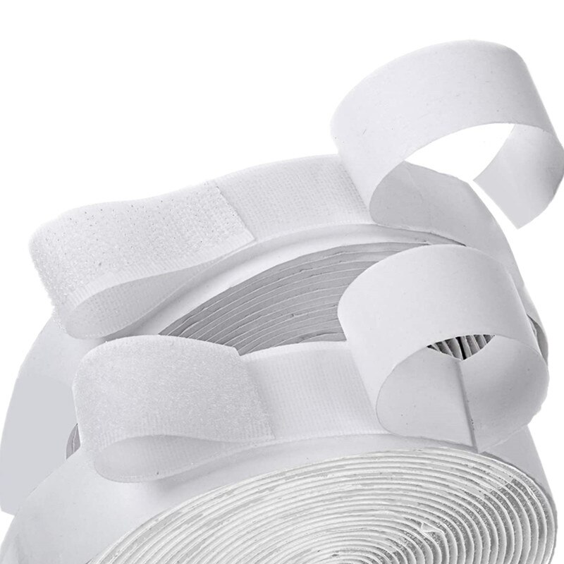Extra Strong Self Adhesive Hook Loop Strips Heavy Duty Back Sticky Fastening Tape Nylon Adhesive Double Sided Strips Fastener
