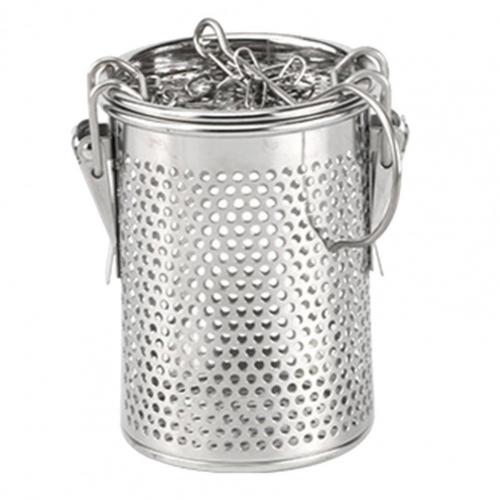 80% Sales! Seasoning Basket Chained Reusable Stainless Steel Cylindrical Seasoning Basket for Tea Lovers: S