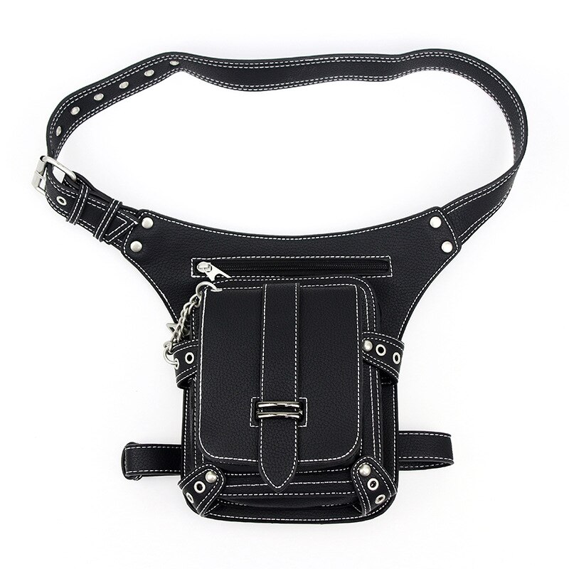 Sacs de styliste Steampunk rétro Rock gothique gothique pour femmes et hommes, sacs de taille à bandoulière de Style victorien + sac de cuisse de jambe