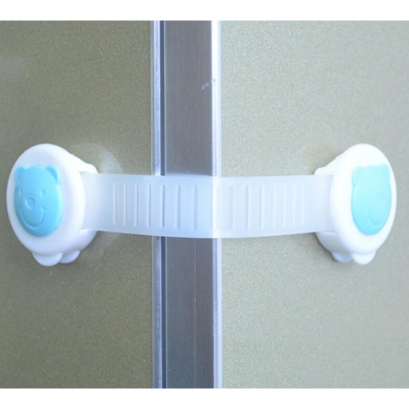 1 Pcs Baby Safety Care Lengthened bendy Security Fridge Cabinet Door locks Drawer Toilet Safety Plastic Lock For Child Kids