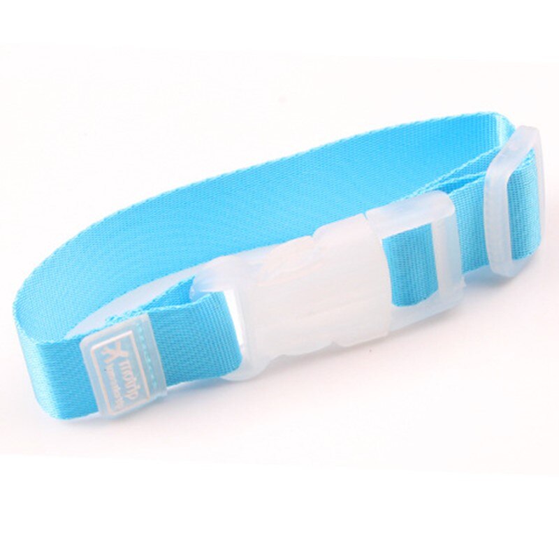 8 Colors Adjustable Nylon Lock Travel Luggage Straps Belt Protective Travel Accessories Suitcase Packing Belt Hanging Buckle: Blue