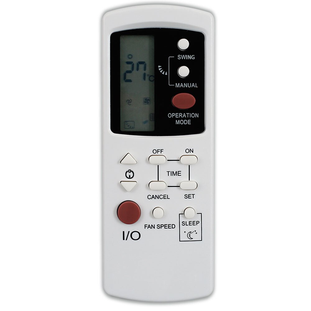Climatiseur climatisation universelle télécommande adapté pour galanz GZ-1002A-E3 GZ-1002B-E1 GZ-1002B-E3 GZ01-BEJ0-000: WHITE