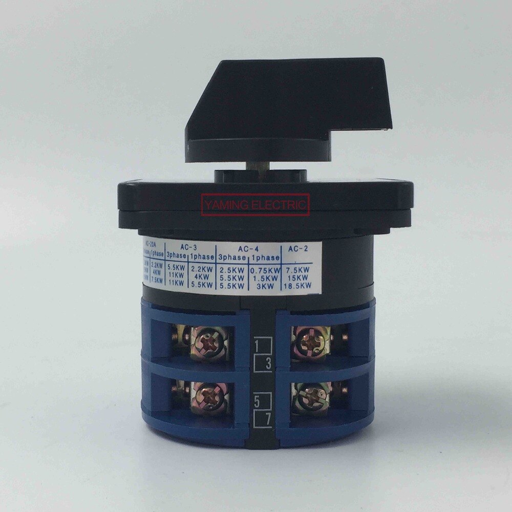 32A 3 positie 2 polen 8 schroeven draaischakelaar Handmatige overdracht omschakeling cam universele dc schakelaar LW26 YMW26-32/2