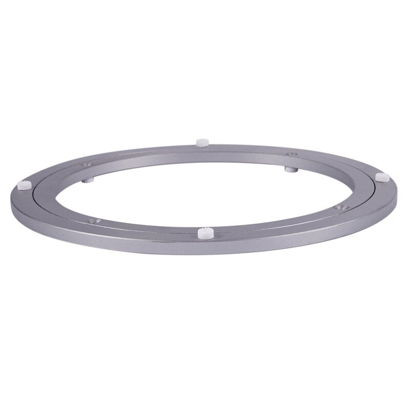 Aluminium Rotating Turntable Bearing Swivel Plate 16 Inch Silver