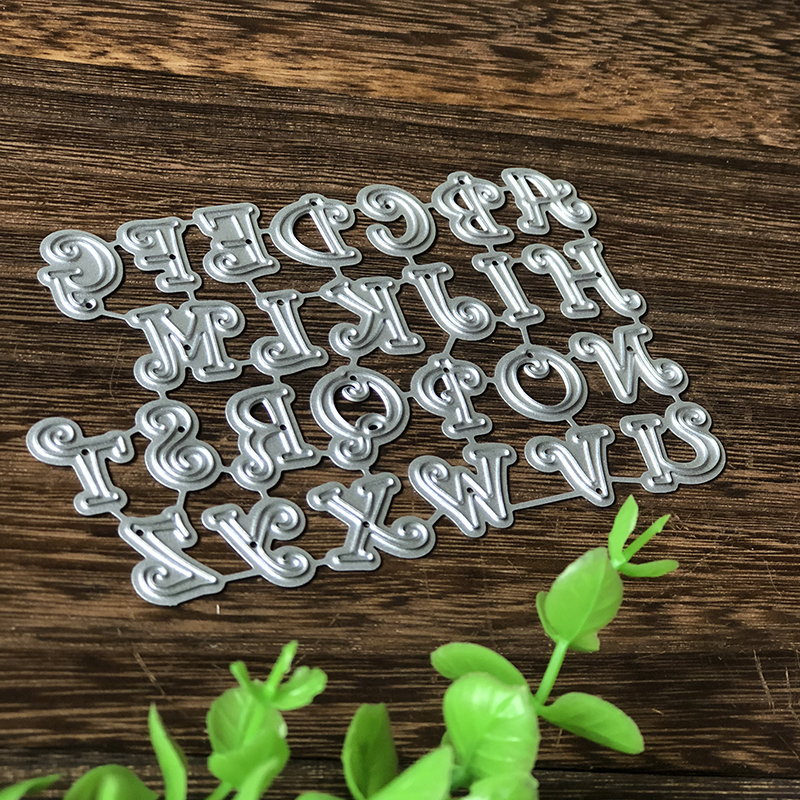 102*69mm Bone Hoofdstad Alfabet Brief Metalen Sterft Stansmessen Scrapbooking Embossing Sterft Snijd Stencils DIY Kaarten Craft sterft