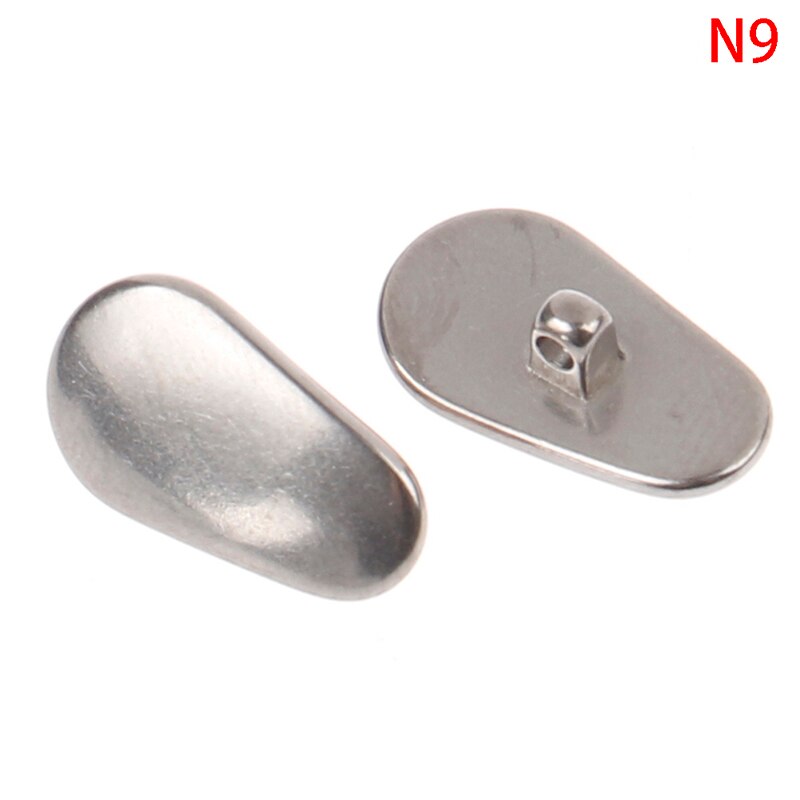 Metall neseputer titanium legering briller nese pads briller nese pads melon frø vanndråper runde briller tilbehør  gh882: N9