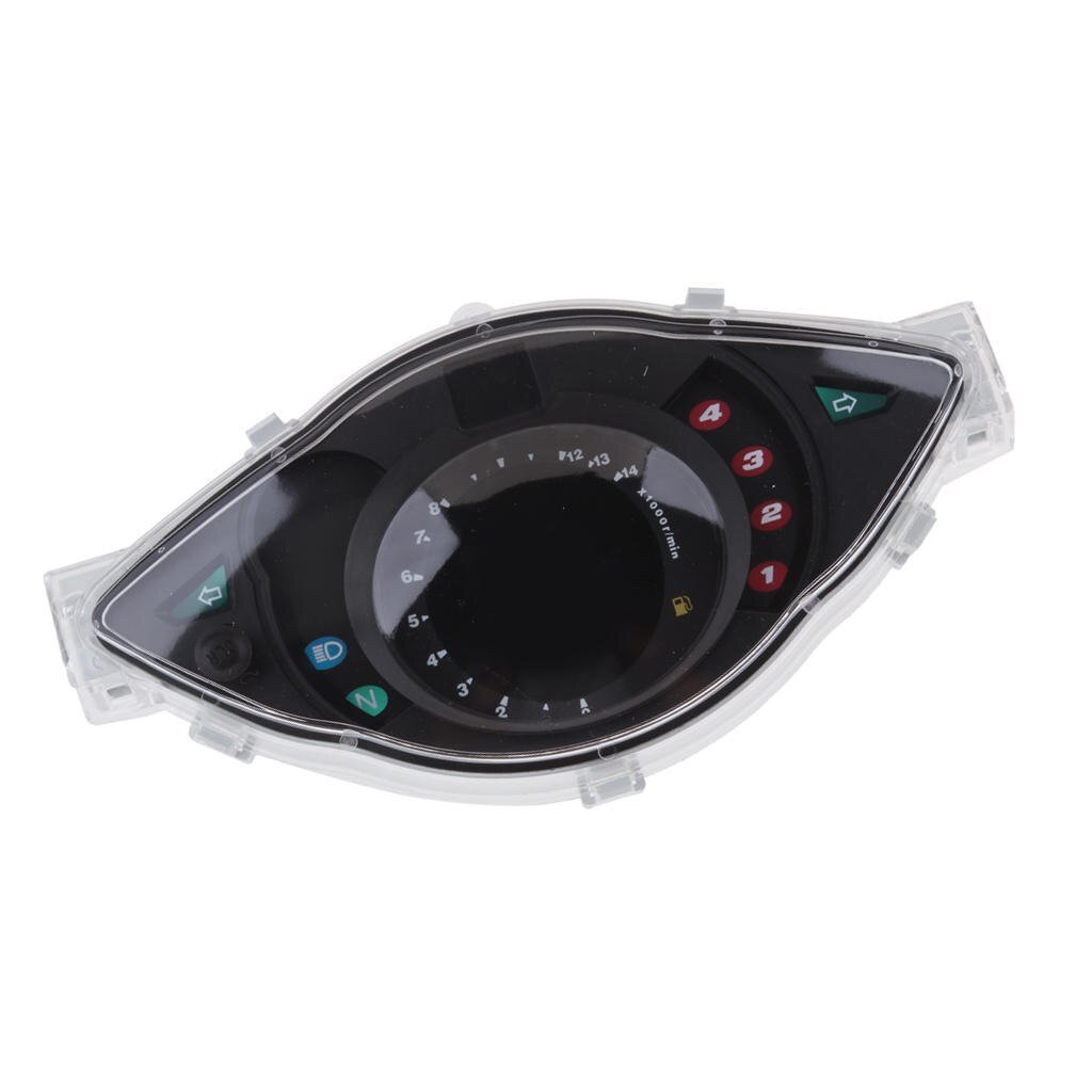 LCD Digital Odometer Speedometer Tachometer Fuel Gauge Meter All-in-one for Motorcycle Multifunction Gauge