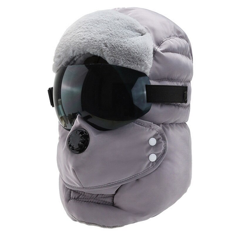 nouvelle casquette chaude hiver hommes originale hiver chapeaux pour femmes enfants imperméable à l'eau avec des lunettes Cool cagoule: 12