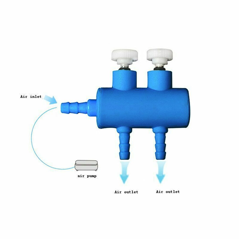 2 3 4 5 6 Way Luchtpomp Accessoires Hendel Aquarium Controle Aquarium Outlet Air Flow Distributeur Schakelaar Zuurstof buis Nuttig