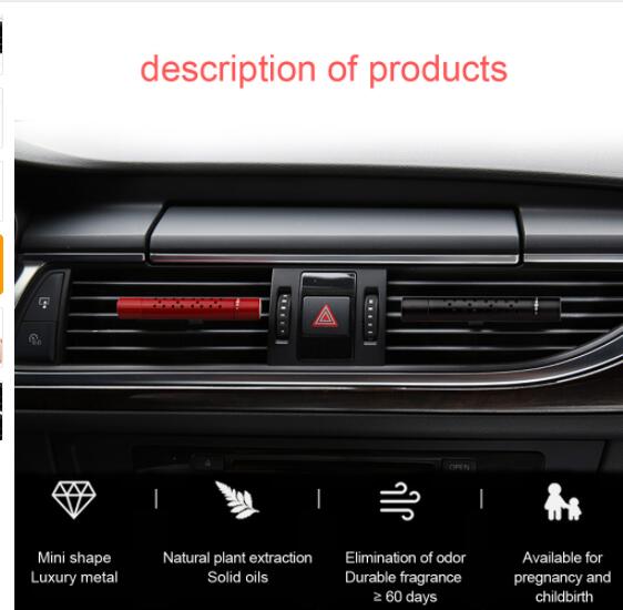 Cylinder Car Diffuser Vent Clip Locket Auto Outlet Perfume Car Air Conditioning Fragrances Diffuser Aroma Solid Perfume