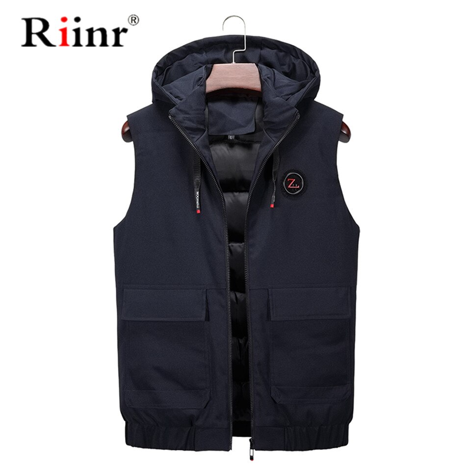 neue Herren Jacke Ärmellose Weste Winter Casual Mäntel Männlichen Baumwolle Gefütterte männer Weste Männer Verdicken weste 3XL
