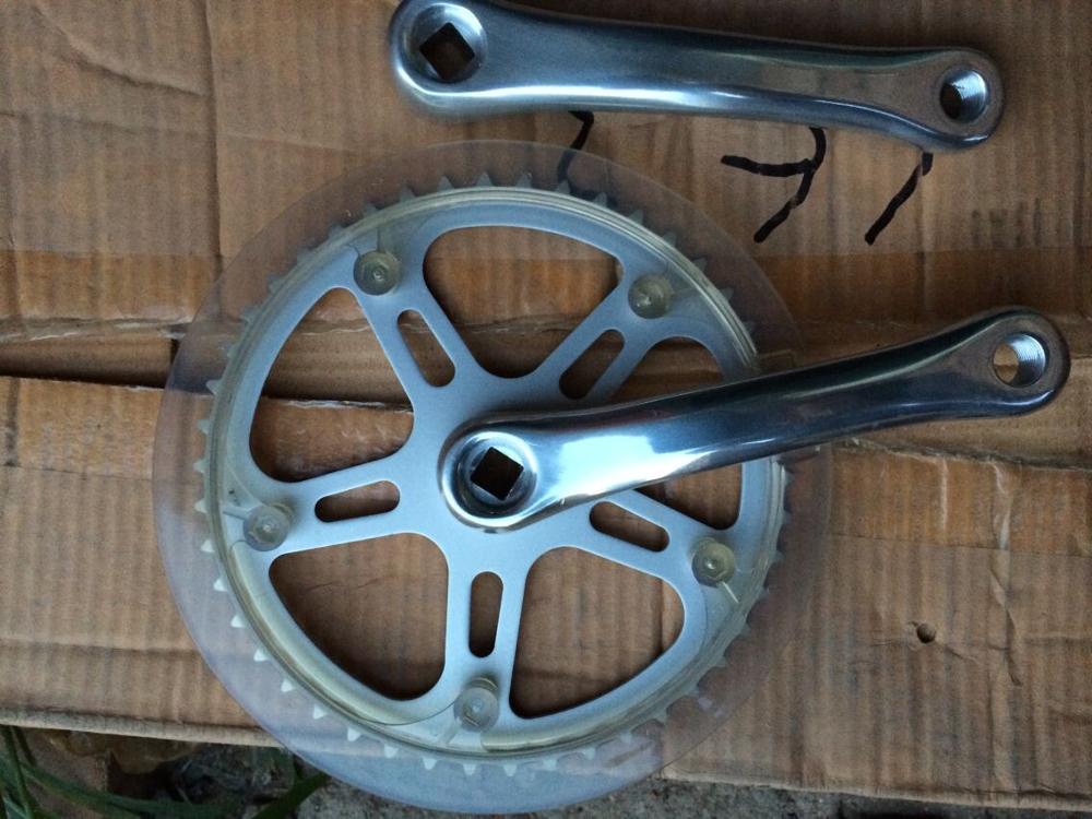 Stock 46T Full Alloy Aluminum Bike Crankset 152mm 170mm Crank Arm Mountain Bike Fix Gear Cycling Chain Wheel