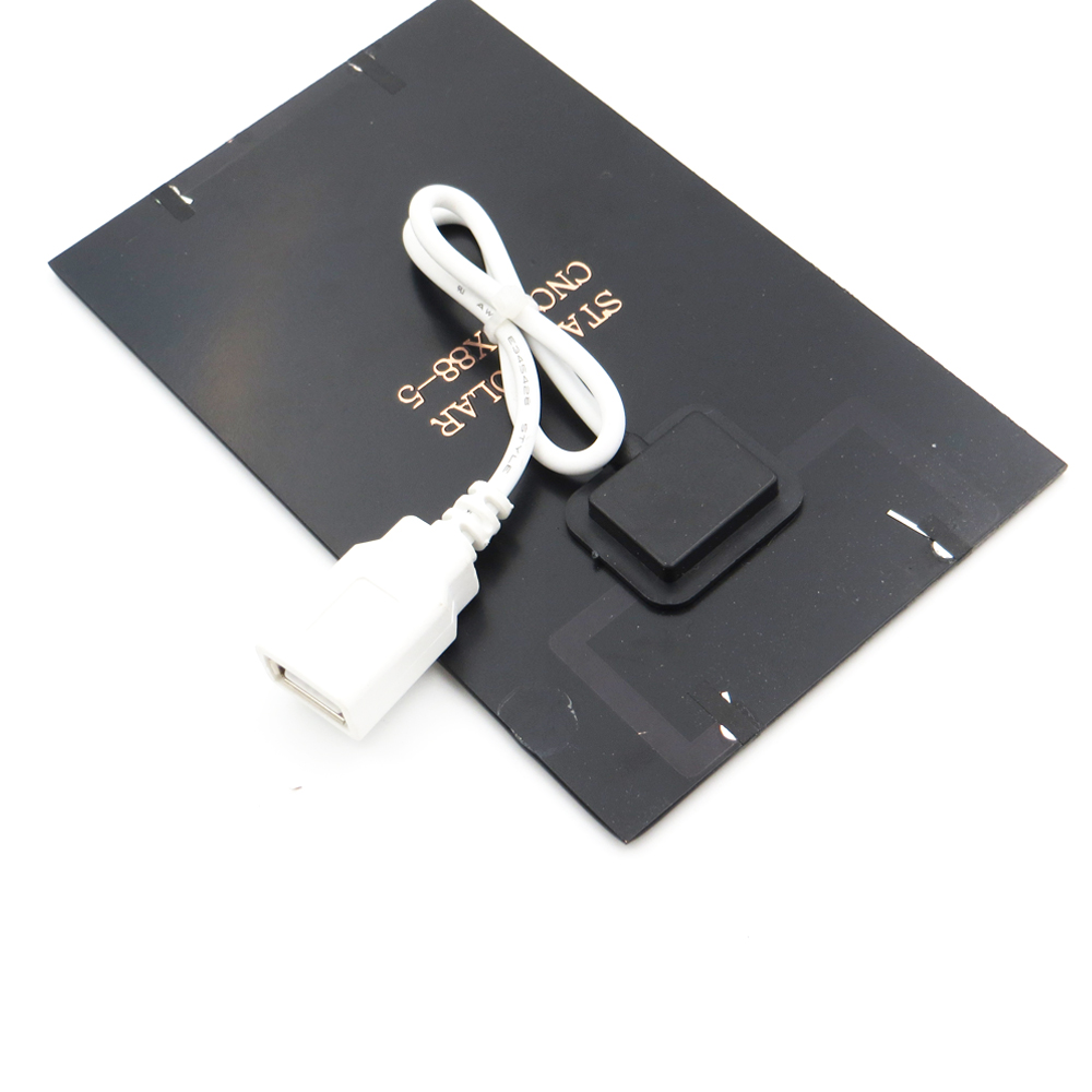 Panel Solar de 5V y 2W con puerto USB, Banco de energía, paneles solares, cargador de batería Solar, energía de carga para teléfonos móviles