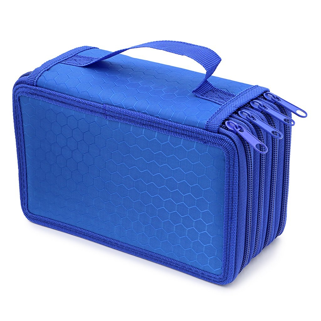 Estuche de lápices práctico almacenaje Oxford color 72 ranuras organizador: BLUE
