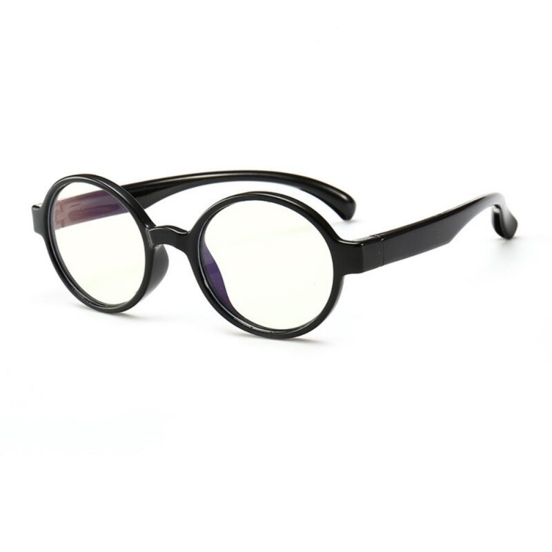 Anti-blue Light Goggles Eyewear Frame Children Optical Glasses Flexible One-piece Safe Eyeglasses Plain Mirror Silicone