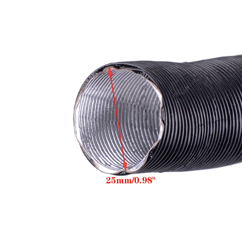 Tuyau d'échappement ondulé extensible, tuyau Flexible à Combustion 25/42/60/75/77mm pour Webasto Eberspacher Auto: 60cmx2.5cm(LxID)