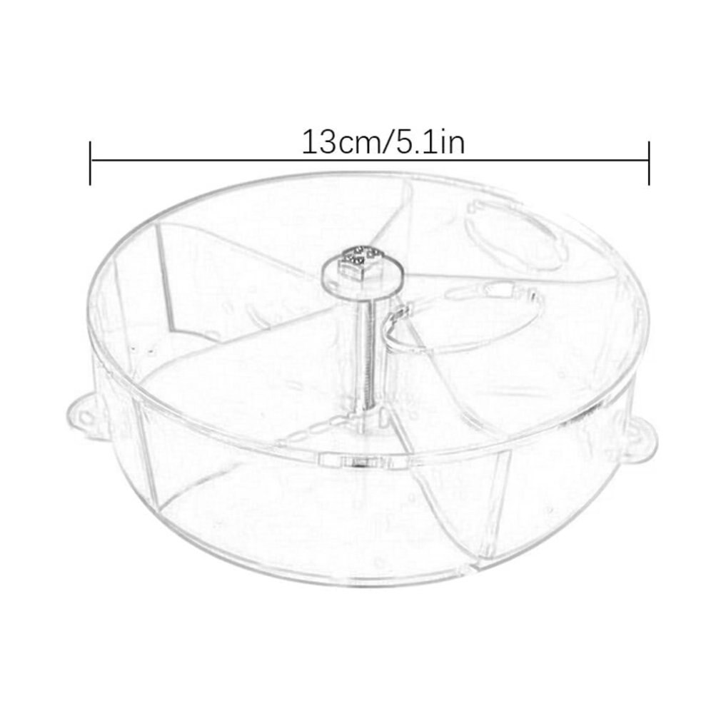 Parrot Biting Toy Bird Toy Rotate Wheel Foraging Ball Educational Feeding Toy Foraging Ball Divided Food Box