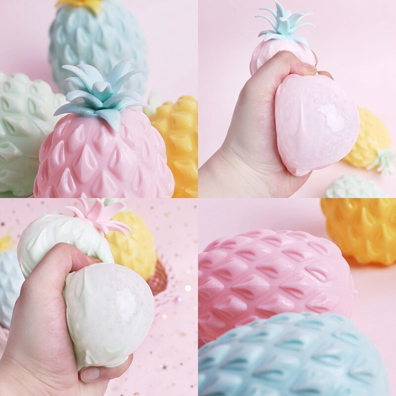 Balle de raisin Anti-Stress ananas, Gadget amusant, jouets de décompression pour enfants, autisme, jouets à presser au poignet