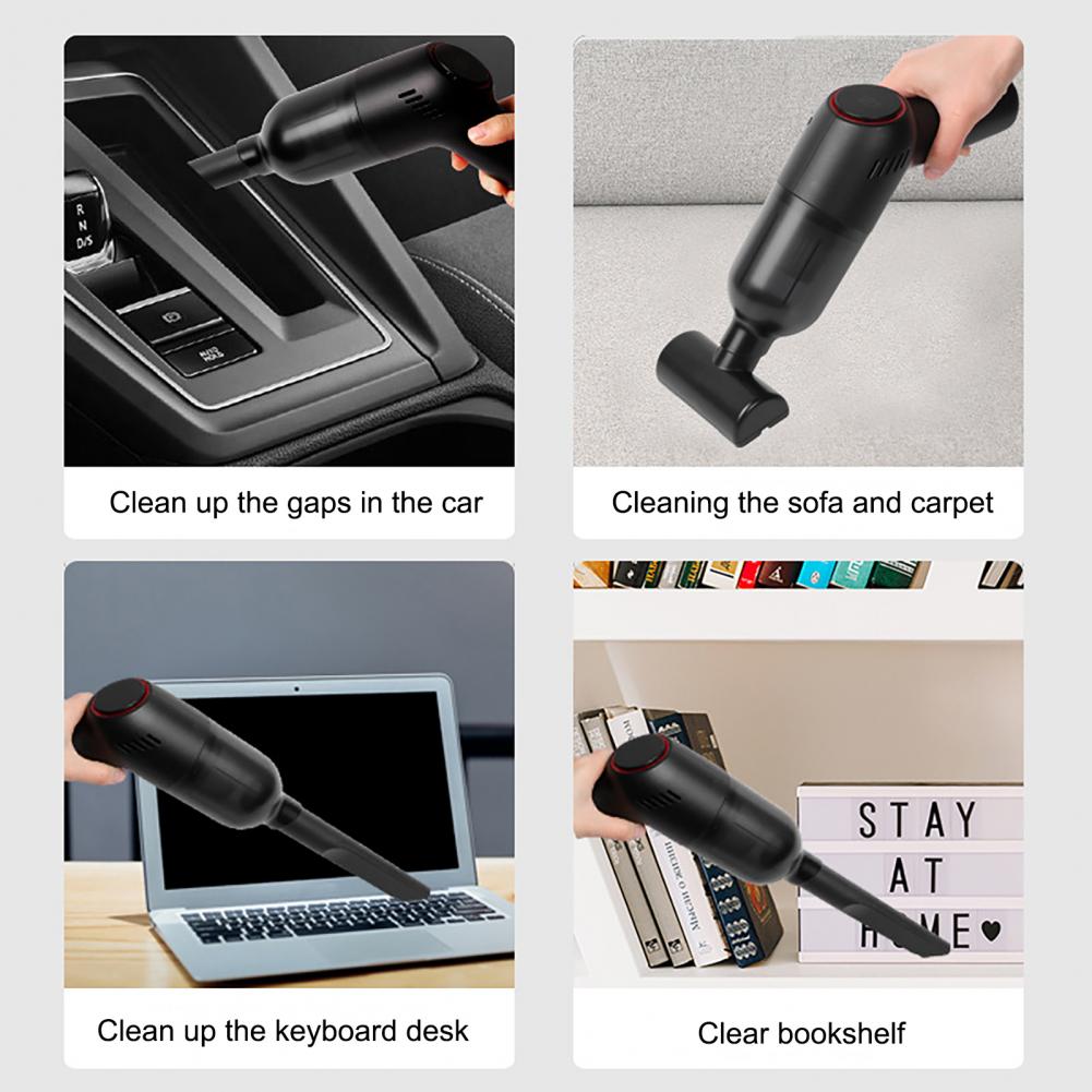 Staubsauger Handheld Auto Staubsauger Leistungsstarke Saug Staubfänger Sammler USB Aufladbare Hause Büro Staubsauger