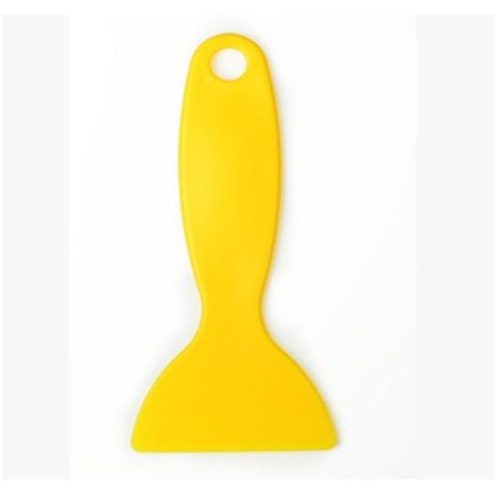 Auto Film Gereedschap Geel Schraper Plastic Auto Licht Film Driehoek Schraper Glas Venster Mobiele Telefoon Film Kleine Schraper: Goud