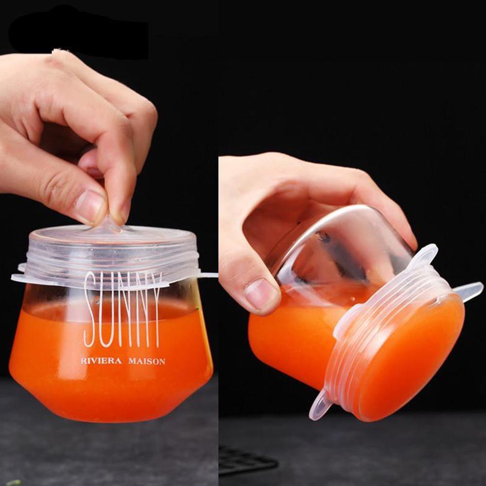 6/12 stuks siliconen rekdeksels universele deksel siliconen kom deksel magnetron voedsel pan kookdeksel siliconen deksel pot verse deksel  z1 k 4