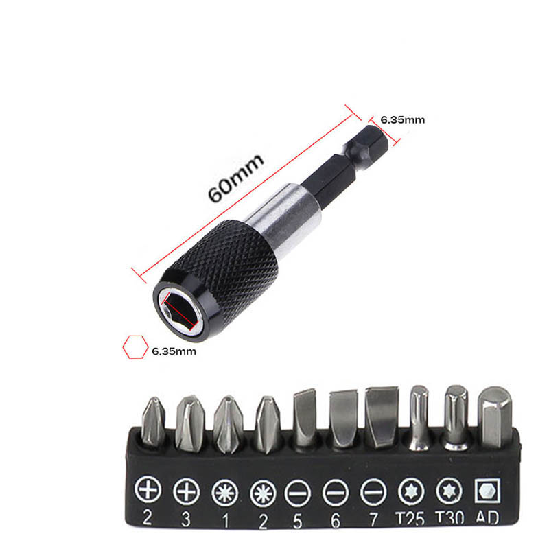 Adjustable 105 Degree Right Angle Driver Screwdriver Tools Set 1/4 Hex Shank For Power Drill Screwdriver Bits Tools: Opt 1