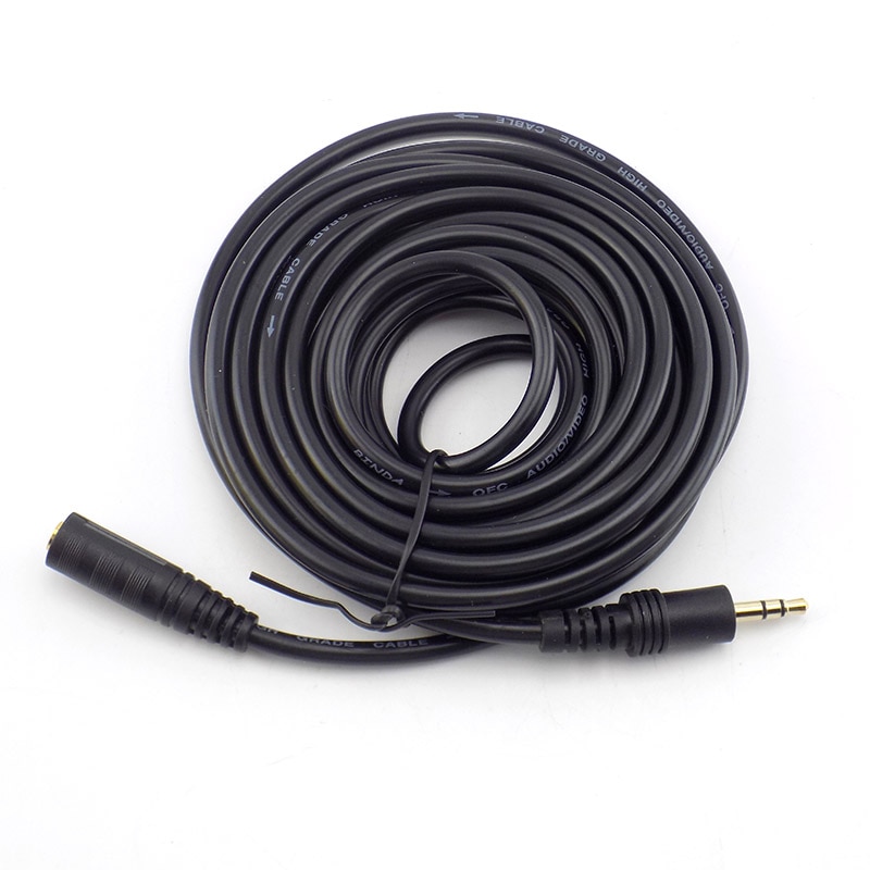 1.5/3/5/10M 3.5Mm Stereo Man-vrouw Audio Extension Cable Koord Voor Hoofdtelefoon tv Computer Laptop MP3/MP4 Oortelefoon
