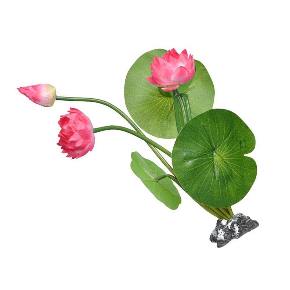 Plato de Sushi, adorno de flores, adorno de loto Artificial, decoración de flores para restaurante de Sushi