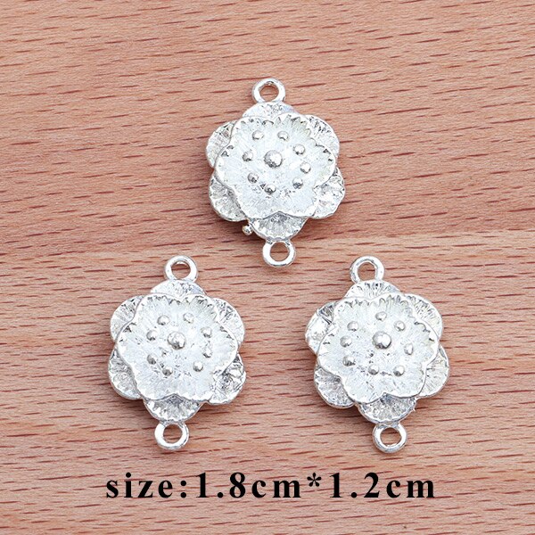 Gufeather  m336, smykketilbehør ,18k guldbelagte ,0.3 mikron, gør-det-selv-vedhæng, blomsterform, gør-det-selv øreringe, smykkefremstilling ,10 stk/parti: M33606