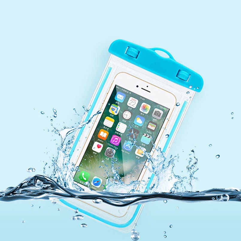 Universele Waterdichte Telefoon Pouch Voor Asus Zenfone 4 Max Plus ZC554KL/ Max Pro ZC554K Zwemmen Dive Transparante Zak Lichtgevende case