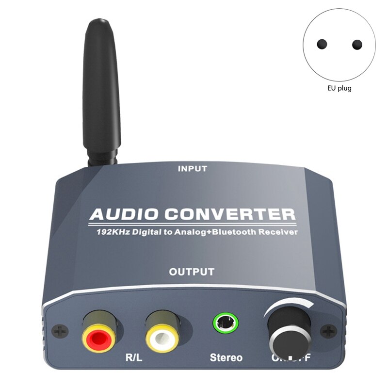 HDMI Converter Audio 192KHz Digital to Analog Bluetooth Receiver HDMI Converter with Volume Adjustment Function