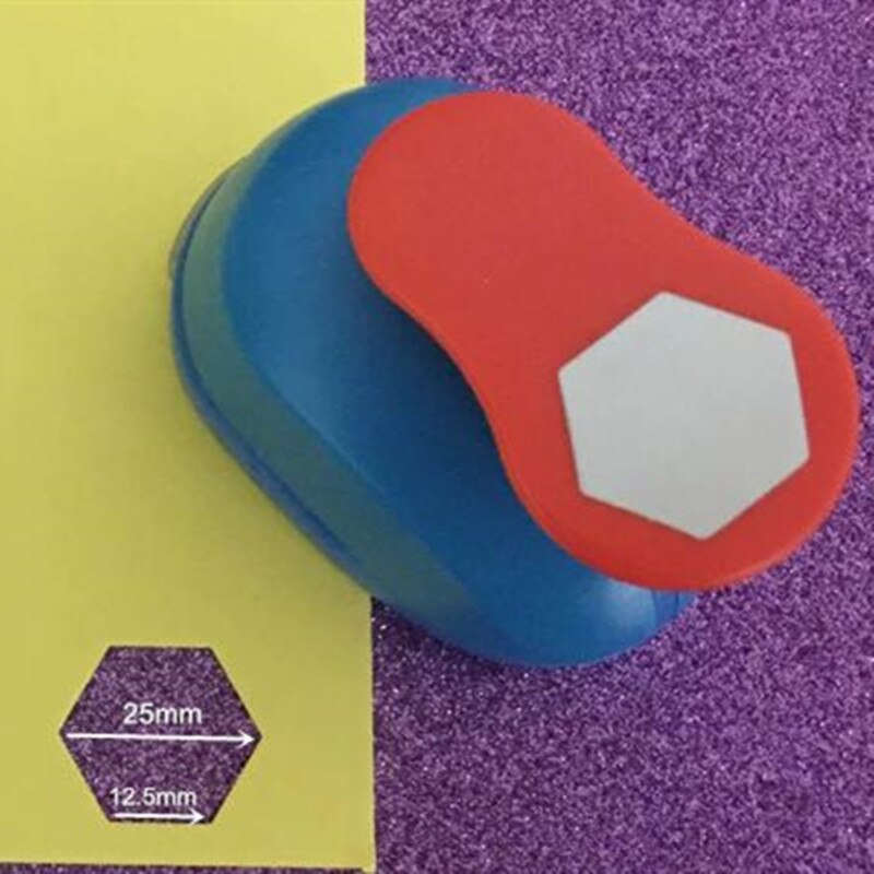 25mm/33mm/50mm70mm Hexagon Shaped craft punch Scrapbooking School DIY Paper Cutter EVA foam Geometry Hole Puncher