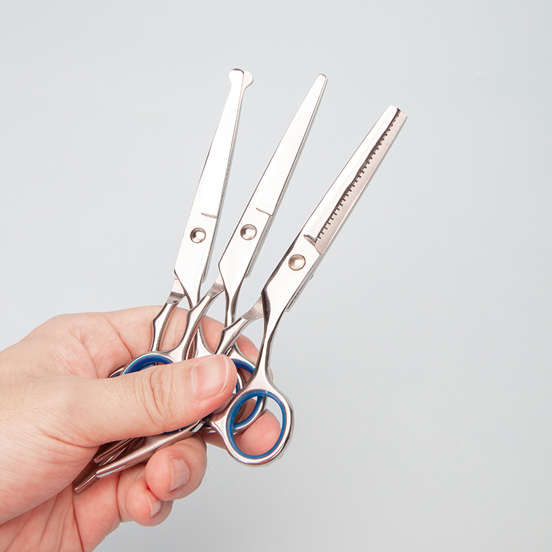 Tijeras de peluquero de 3 estilos, herramienta de peluquería para cortar el cabello, accesorios de barbería de acero inoxidable, herramientas de corte de pelo para salón en casa