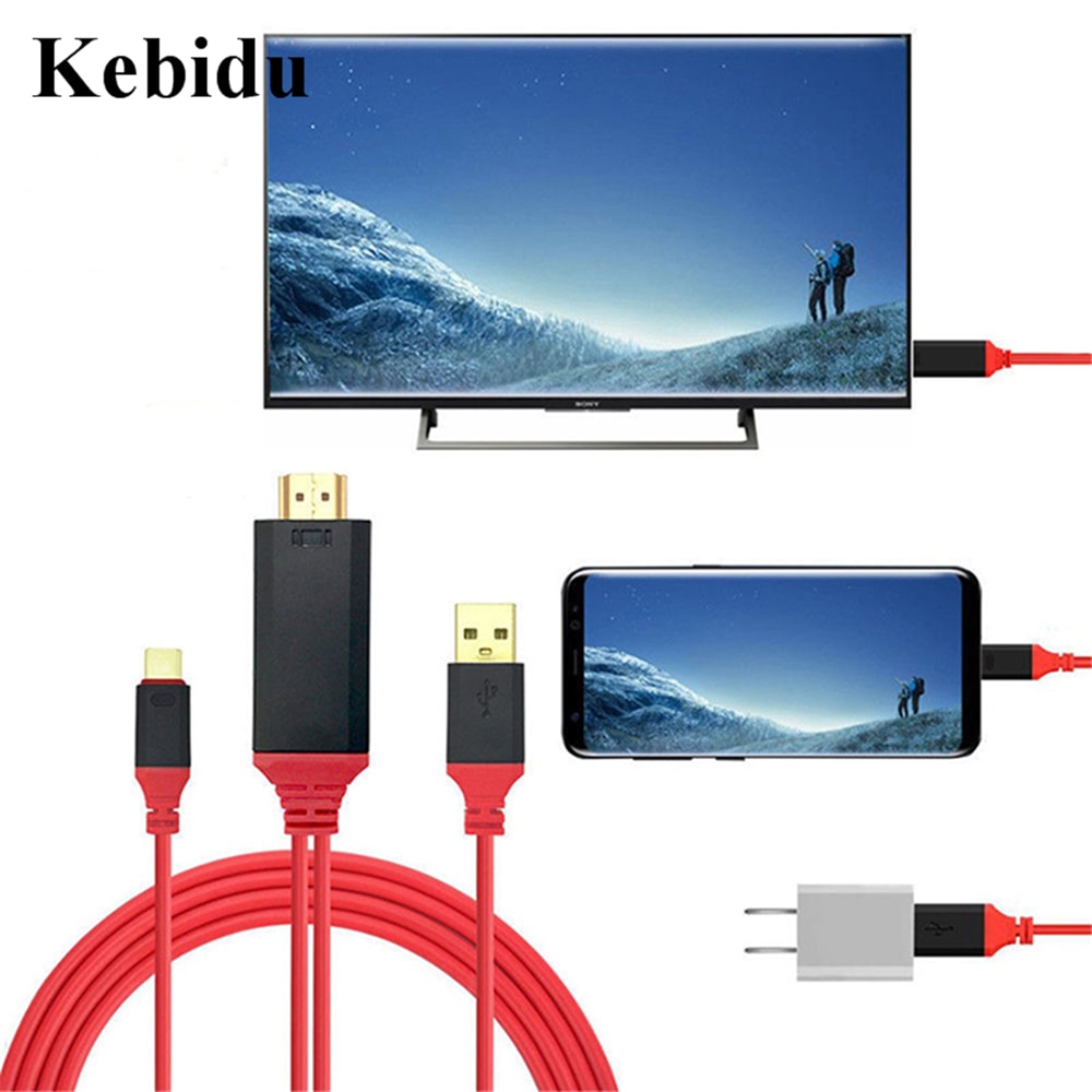 Kebidu 2M Usb 3.1 Ultra Hd 1080P 4K Opladen Hdtv Video Kabel Adapter Converter Voor Samsung S8 voor Xiaomi