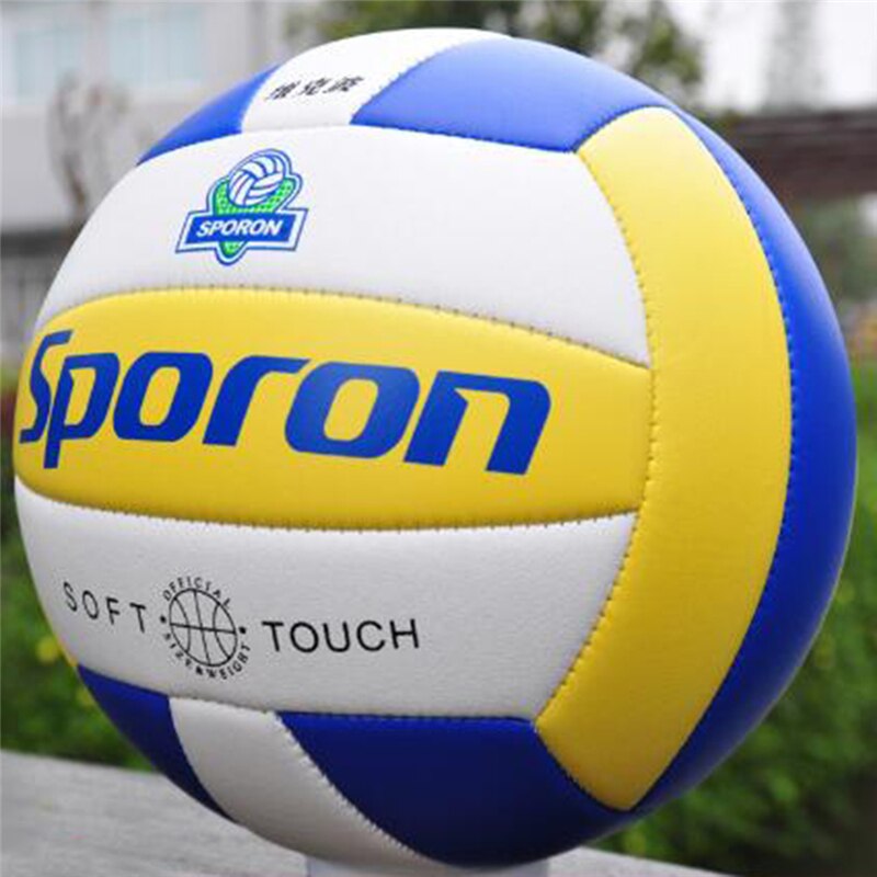 Bola de voleibol suave de PVC de una pieza, Balón de competición de entrenamiento , balonmano de playa estándar internacional, interior y exterior: style 1