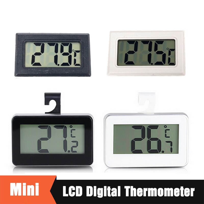 Vattentät digital termometer lcd digital skärm precision kylskåp termometer kyl och frys med justerbart stativ