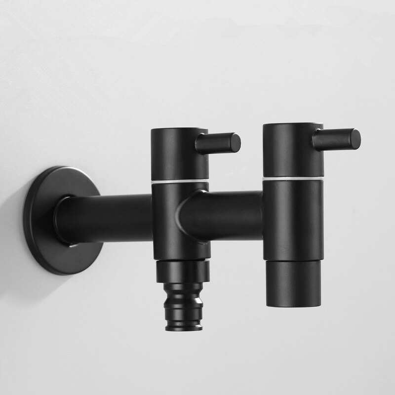 ZGRK Black Multi-Function Washing Machine Faucet Stainless steel Bathroom Mop Tap Water Taps: SY04B
