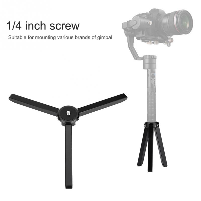 Mini Aluminium Alloy 15KG Heavy Load Folding 1/4'' Screw Tripod Accessory for DJI for Zhiyun for Feiyutech Gimbals