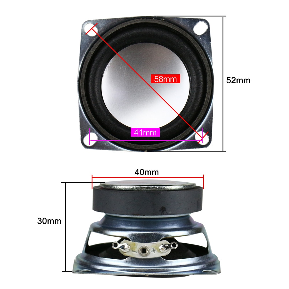 GHXAMP 2 inch Full Range Speaker Bluetooth Speaker DIY 4ohm 3 w Tweeter Mid Bass Voor Laptop Computer Speakers 2 stks