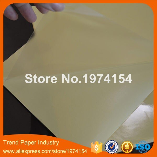 15 sheets A4 Self adhesive blank clear plastic PVC label sticker transparent PVC lamination film