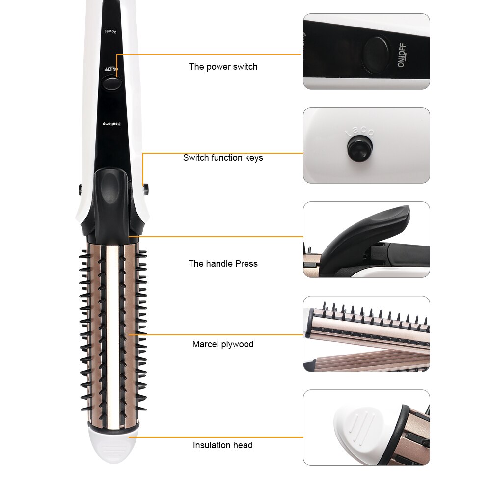 3 in- in-1 stijltang, krultang, multifunctionele krultang, stijltang, keramische krultang, snel verwarmend haarverzorgingstools