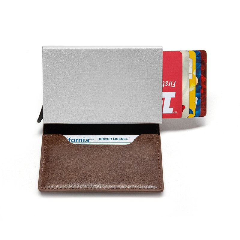 ZOVYVOL Unisex Metal Blocking RFID Wallet ID Card Case Aluminium Travel PurseWallet Business Credit Card Holder Wallet