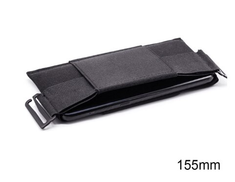 Unisex minimalistisk usynlig tegnebog unisex talje taske mini pose sikker til nøglekortelefon: M