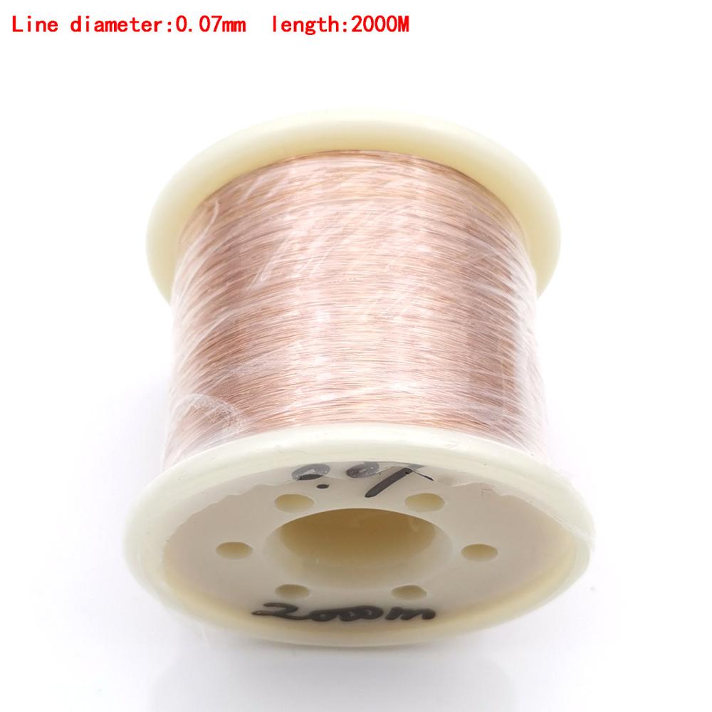2UEW Magnete Filo di 0.05 millimetri 0.06/0.07 millimetri 0.08/0.09 millimetri 2000 M/1000 M di Rame Smaltato filo Magnetico Bobina di Avvolgimento di induzione elettromagnetica