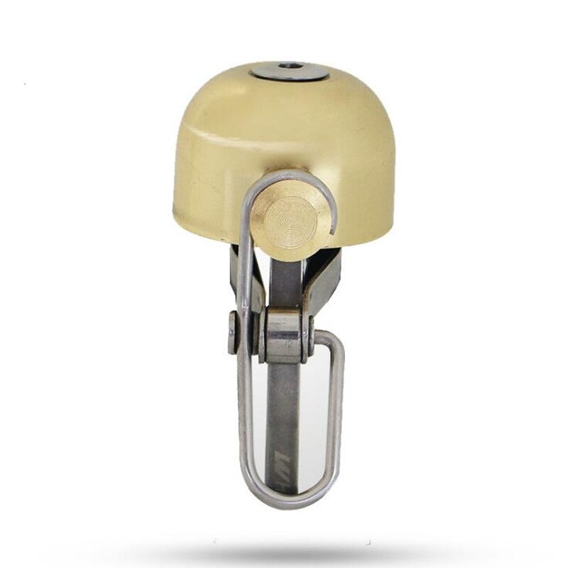 Q1038 retro cykelklokke metal vintage cykelalarm klang cykelhorn cykelklokke mtb mountainbikehorn: Guld
