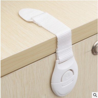 10Stck Schublade schloss für freundlicher Sicherheit sperren Baby tür Sicherheit schnalle Verhindern offenen schublade schränke Anti Preis Hand schützen: Weiß