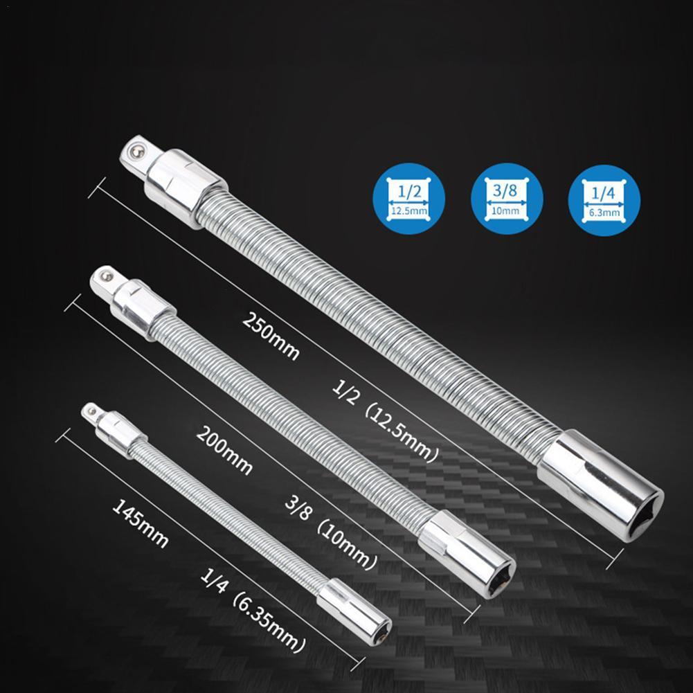 Hex Flexible Shaft Extension Drill Impact Driver Ratchet Screwdriver Bits Extend Rod Socket Ratchet Wrench Bar Adjustment Tools
