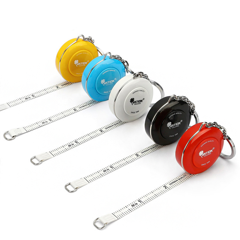LMDZ 1Pcs 150cm/60inch Mini Retractable Portable Ruler Tape Measure Children Height Ruler Centimeter Inch Roll Tape Sewing Tools