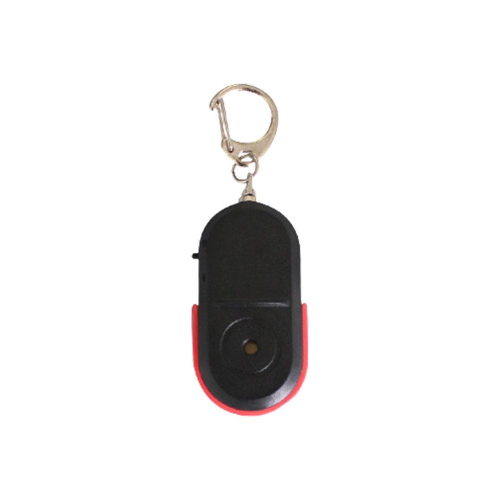 1PC Mini kabellos Anti-Verloren Alarm Schlüssel Finder Lokalisierer Pfeife Klang LED Schlüsselanhänger Anti Verloren Schlüssel Finder Sensor: rot